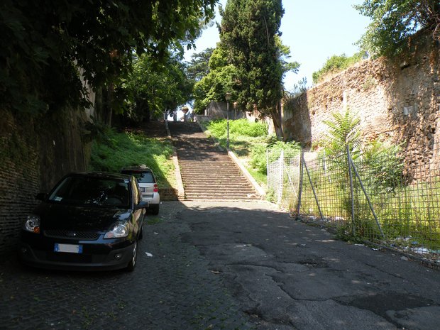  escalier d'accès au Janicule